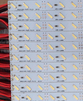 高亮LED 7020白色硬灯条 72珠钻石珠宝翡翠手机眼镜走廊灯箱灯带