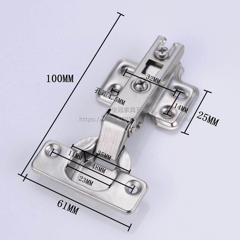 冷轧钢铰链无液压阻尼缓冲弹簧铰链衣橱柜门飞机烟斗合页包邮