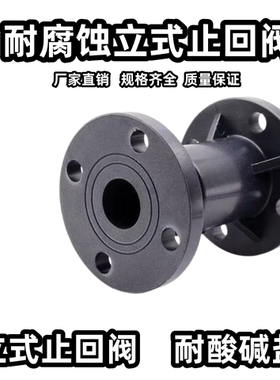 PP聚丙烯法兰止回阀H42F-10S PVC止回阀H41F-10S立式单向逆止阀