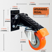 跨境木工焊工可拆卸脚轮桌子可抬升工作台升降移动脚轮四只