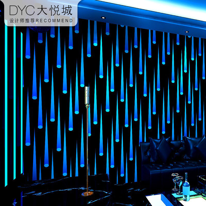 KTV墙纸3D立体闪光发光反光墙布酒吧包厢包房装饰装修背景墙壁纸