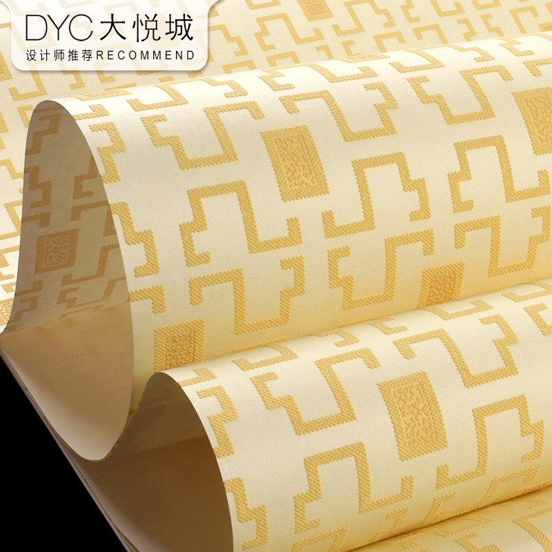 壁纸新款风格复古立体无纺布墙纸