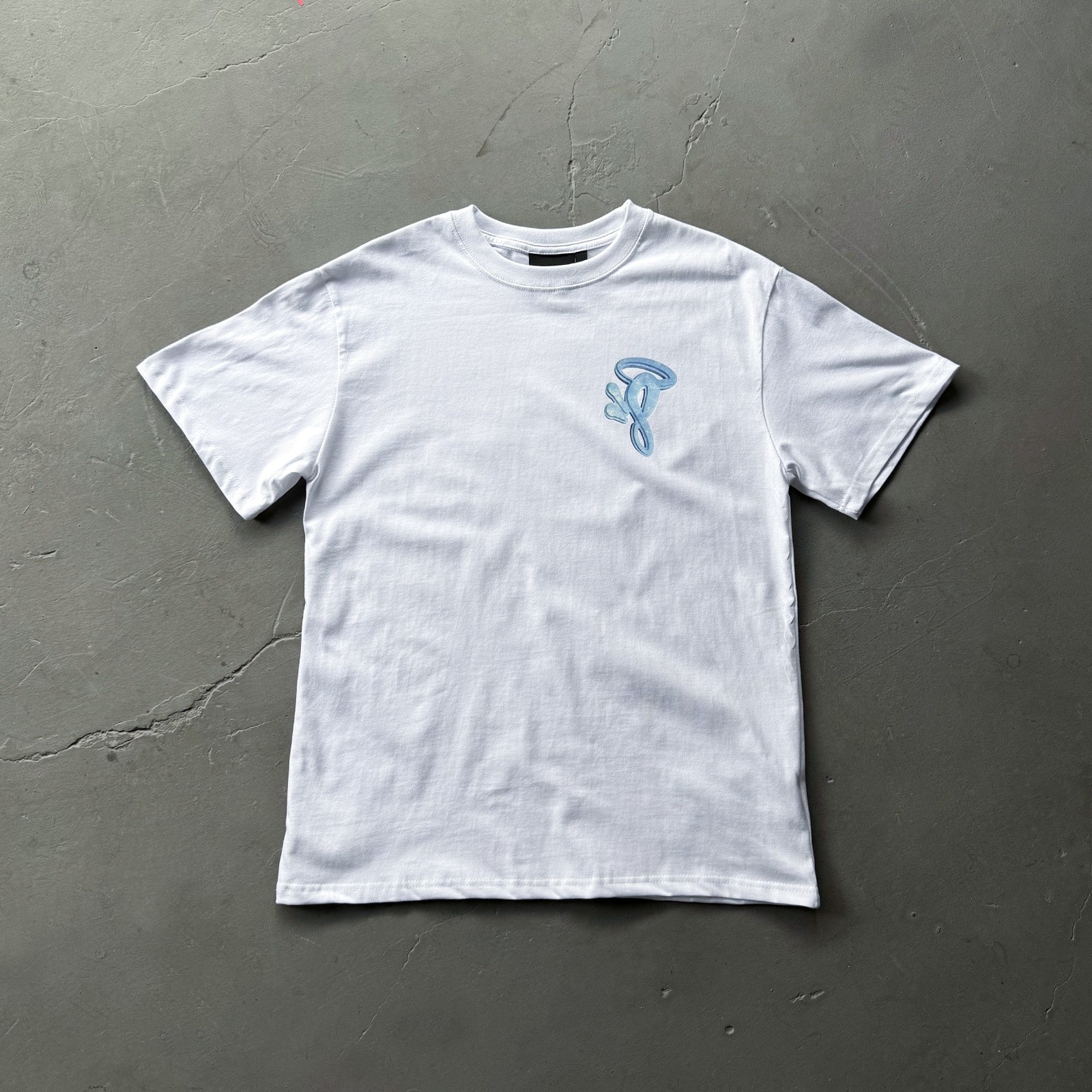 thumbnail for SYNA WORLD American Hip Hop Monogram Print Short Sleeve T-Shirt Men's European and American Loose Casual Couple Crew Neck Top