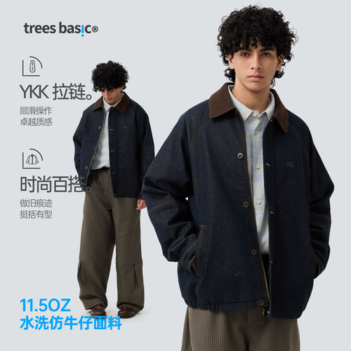 洗水仿牛仔布3M保暖棉夹克外套