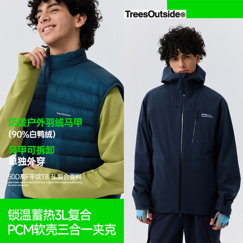 3L复合PCM软壳三合一羽绒内胆
