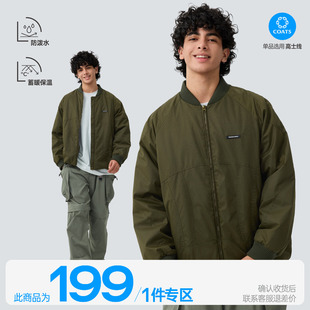 TreesOutside户外C0防泼水宽松廓形落肩杜邦防水棉夹克男2025新款