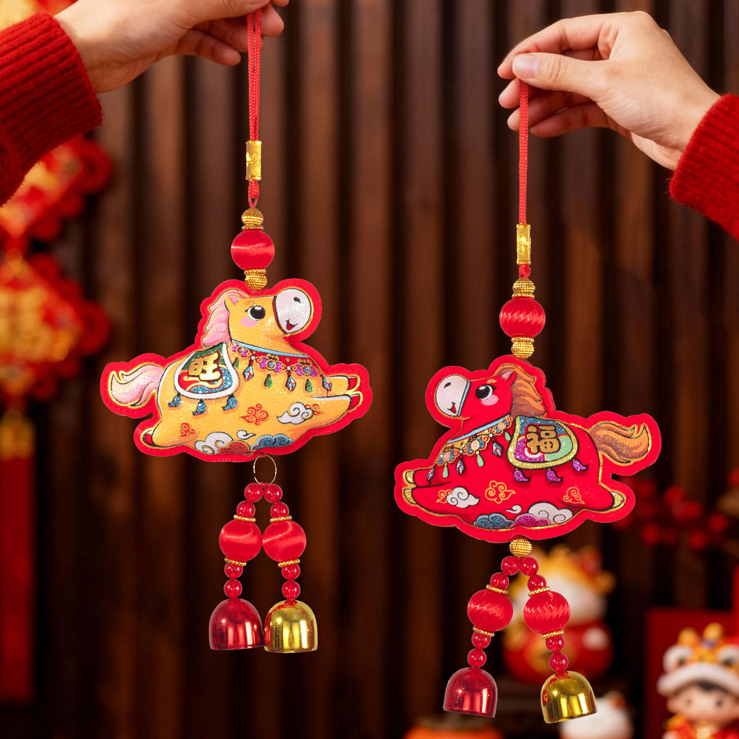 马年挂件2026新款春节喜庆福字生肖挂饰新年家用过年氛围装饰布置,节庆用品/礼品,挂饰/生肖挂饰,淘宝优惠券,粉丝福利购,淘宝优惠卷