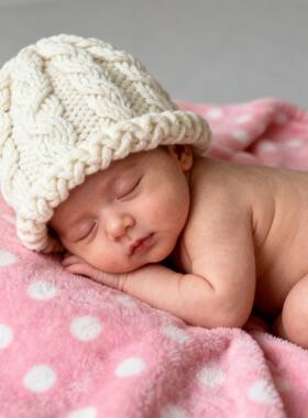 秋冬新品儿童摄影楼造型帽子新生婴儿满月百天宝宝拍照毛线针织帽