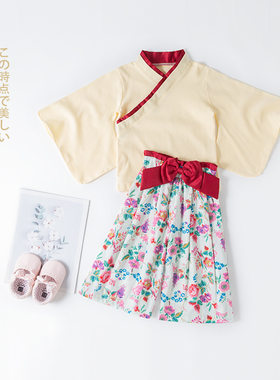 春秋儿童和服女童宝宝日式衣裤两件套幼儿园表演出服日本服2-8岁