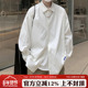 春季 学院风简约纯色长袖 衬衫 @86FANG 男ins韩版 清新休闲衬衣潮