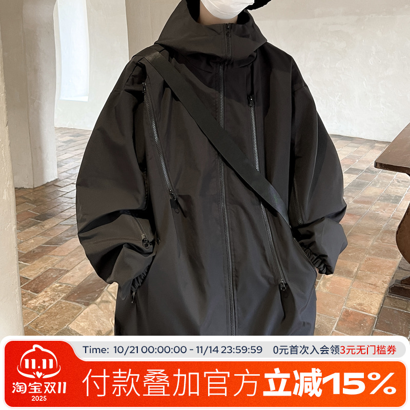 86FANGDEPT.春季连帽冲锋衣夹克