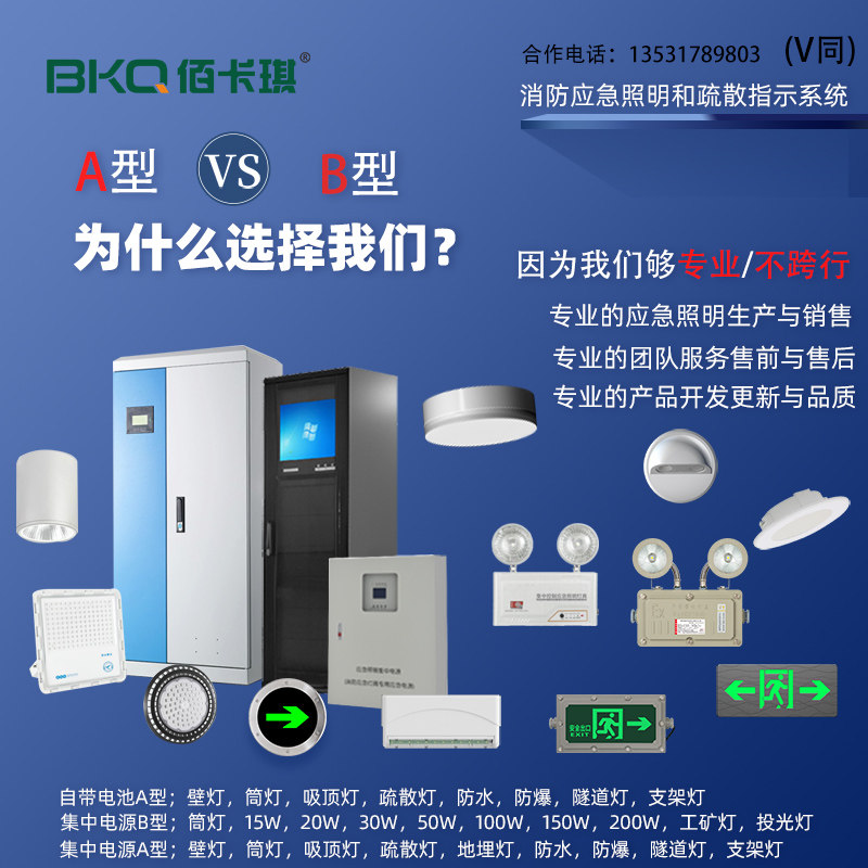 eps应急照明集中电源控制逃生疏散系统A型/B型防爆应急灯安全出口