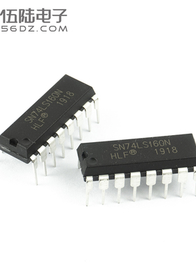 直插74LS160  DIP-16  可预置BCD异步清除计数器