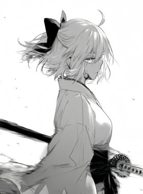 Fate/Grand Order冲田总司二次元钢化玻璃鼠标垫电竞游戏FPS专