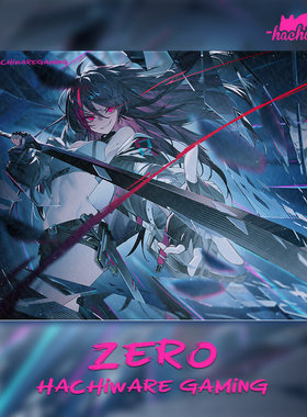 Hachiware Zero二次元鼠标垫钢化玻璃女生电竞游戏FPS专用超大号