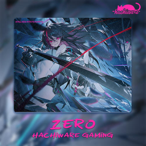 Hachiware Zero二次元鼠标垫钢化玻璃女生电竞游戏FPS专用超大号