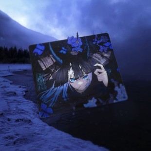 Abyssgaming岚玉/红玉二次元钢化玻璃鼠标垫电竞游戏FPS专用超大