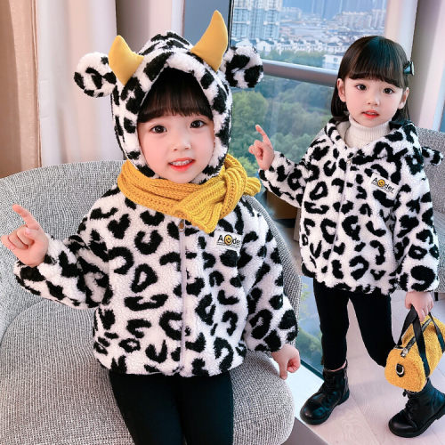带帽有帽不可拆女聚酯纤维4岁棉袄/棉服