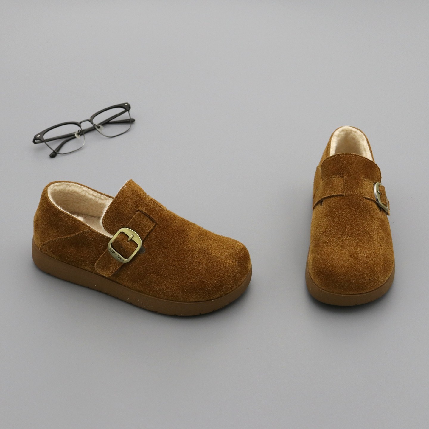 全包勃肯鞋女棉鞋子2025冬季真皮羊羔毛加绒保暖平底一脚蹬懒人鞋,女鞋,勃肯鞋/软木鞋,淘宝优惠券,粉丝福利购,淘宝优惠卷