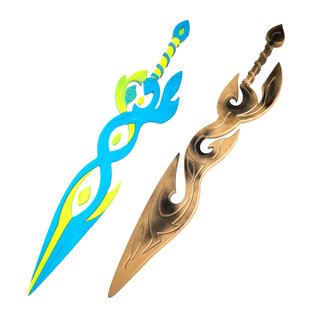 【米粒】王者 亚连 落雪白狼cos服 刀剑 道具 武器 装备