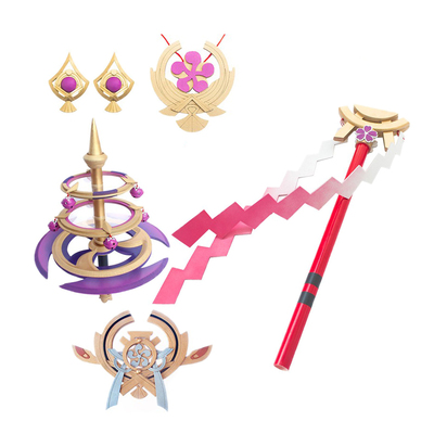 原神八重神子cos假发道具武器