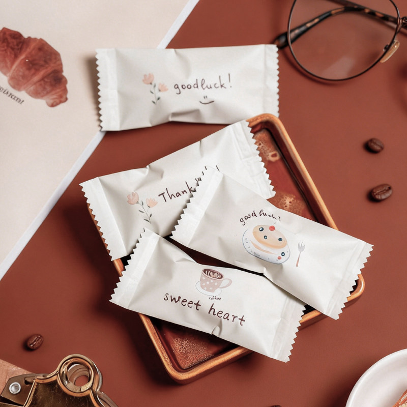 奢华加厚铝膜牛轧太妃糖袋机封袋咖啡糖果包装一次性单独自封袋子