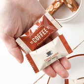 奢华加厚铝膜牛轧太妃糖袋机封袋咖啡糖果包装 一次性单独自封袋子