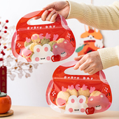 手提卡通平底自封袋加厚食品收纳密封袋花茶叶零食干货防潮包装 袋