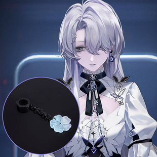 无期迷途伊芙COSPLAY耳饰树脂仿琉璃小花耳饰耳环配饰道具Eve