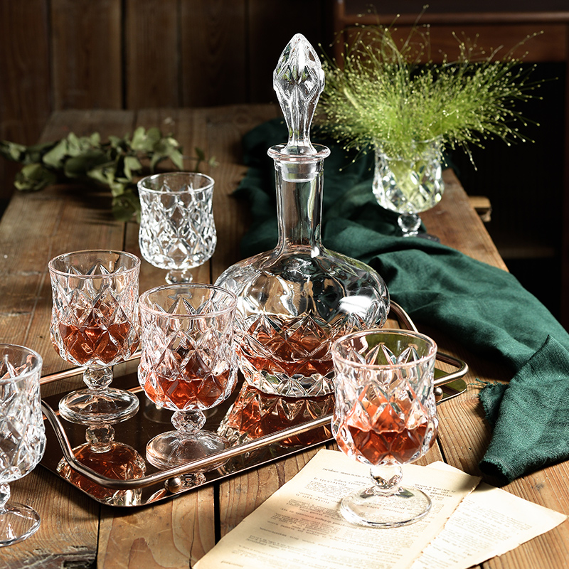 高档酒具套装奢华水晶玻璃醒酒器酒壶洋酒酒樽家用烈酒杯精美礼盒