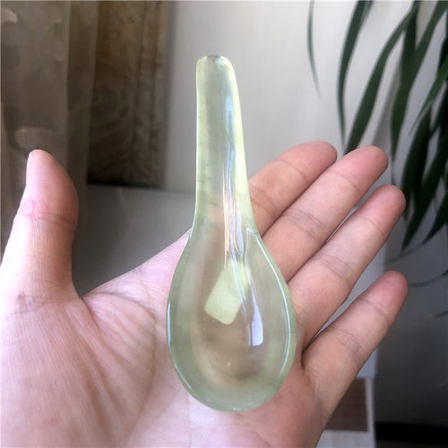 天然岫玉勺子正品岫岩玉石汤匙