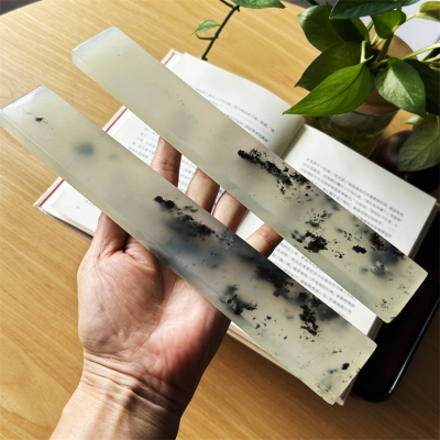 天然岫玉镇尺一物一图原物实拍正品岫岩玉石镇尺文房四宝玉石镇纸