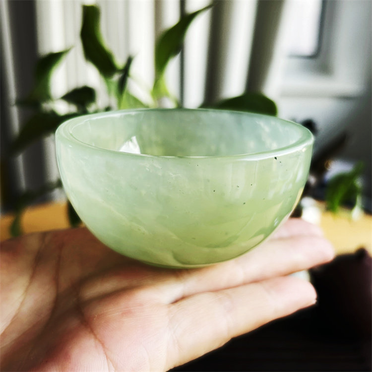 天然岫玉茶杯茶碗多款合集实拍正品岫岩玉石飘花玉碗玉杯子玉酒杯