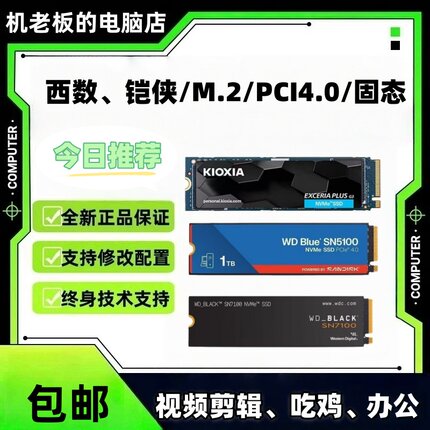 Kioxia/铠侠 1TB 西数SN5000 1T 西数7100 1T