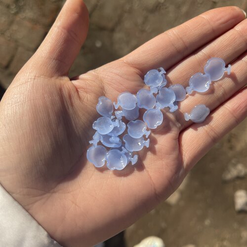 汉服发簪料器花琉璃定制