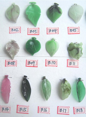 diy复古头饰手工琉璃仿玉石
