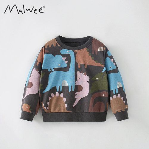malwee春秋男童棉欧美帅气卫衣