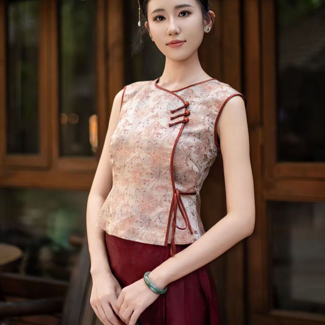 勐芊新中式国风改良傣族服饰气质上衣/半裙显瘦