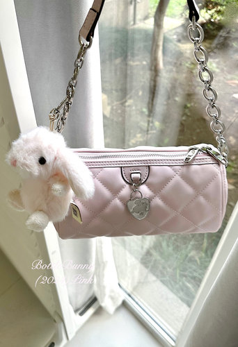 (BottleBunny）可爱小甜甜小香香菱格小圆筒包斜挎手提腋下包