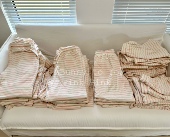 粉色条纹裤 100%全棉裤 遛弯裤 BottleBunny