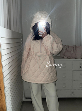 （BottleBunny）色夹棉连帽滑雪服风外套