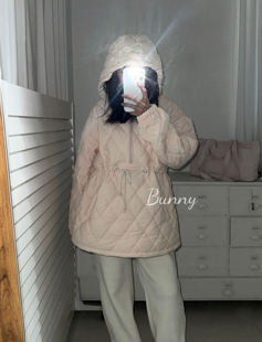 （BottleBunny）色夹棉连帽滑雪服风外套