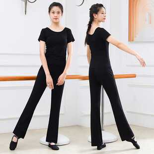 舞蹈练功服女成人黑色古典舞套装形体服现代舞训练上衣青少年学生