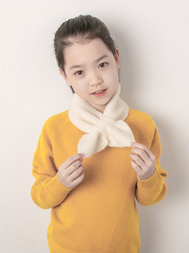 소녀용 아동용 캐시미어 스카프 100% 순수 캐시미어 겨울에는 따뜻하고 목을 묶지 않음 가을 겨울 한국어 버전 용 스카프