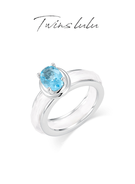 TWINS LULU精致饰品蓝色戒指TSS6848
