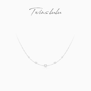 TWINS 颈链简约纯净感风星环项链TSJ7949 LULU通勤素款