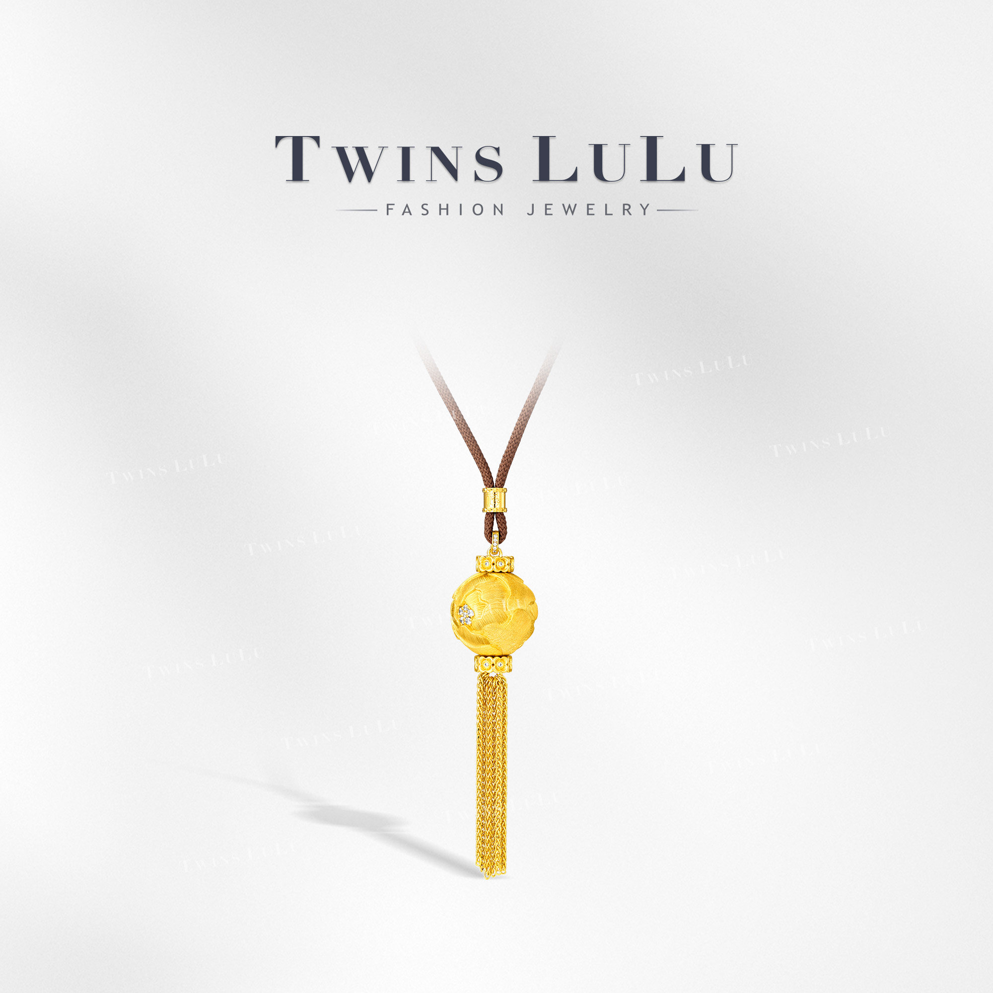 TWINS LULU时尚气质牡丹球金色项链TSJ10687