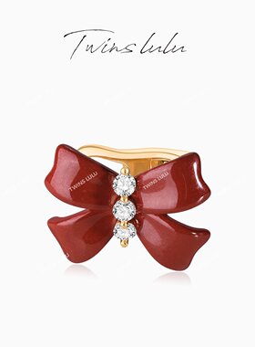 TWINS LULU简约小众红色耳骨夹TSL10371女神节礼物