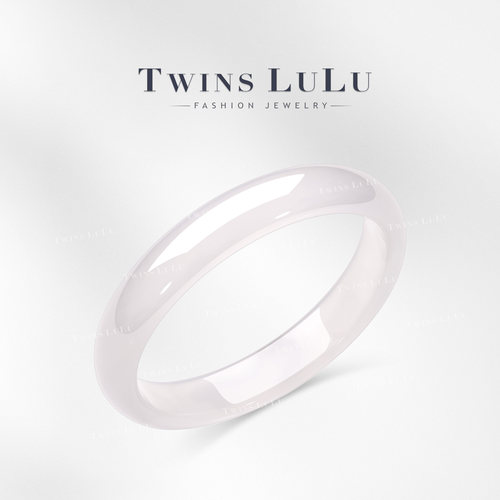 TWINS LULU新中式风大气圆形白色手镯TSS13124