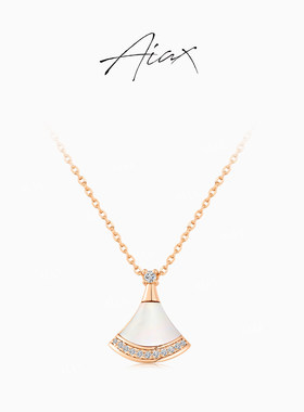 TWINS LULU925银经典百搭轻奢高级感白色小裙子项链TSJ9500